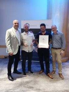 Award winning electrical training provider Bespoke Electrical Training holding the LCL Awards Electrical Centre of the Year 2026 trophy and certificate for the second year running.
